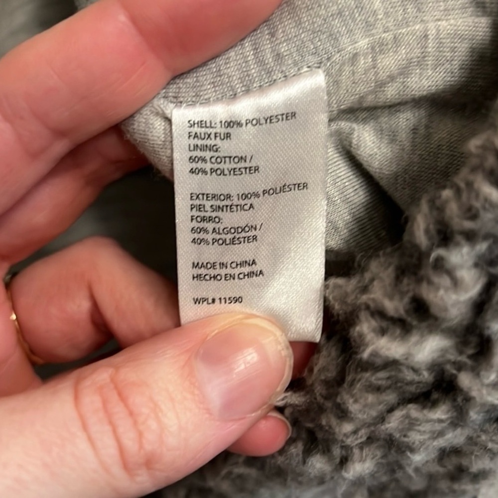 Weatherproof Gray Sherpa Pullover Jacket - image 6